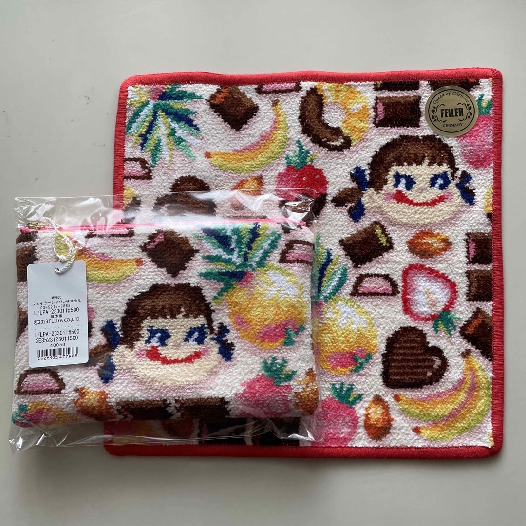 FEILER - SALE!新品!フェイラー ペコちゃん フラットポーチ FEILER - SALE!新品!フェイラー ペコちゃん フラットポーチ