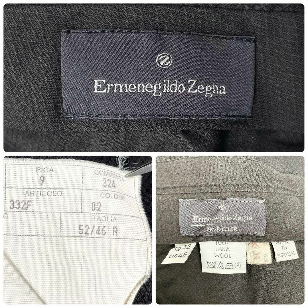 Ermenegildo Zegna(エルメネジルドゼニア)のエルメネジルドゼニア　ポルトガル製　ウール　センタープレス　1タック　スラックス メンズのパンツ(スラックス)の商品写真