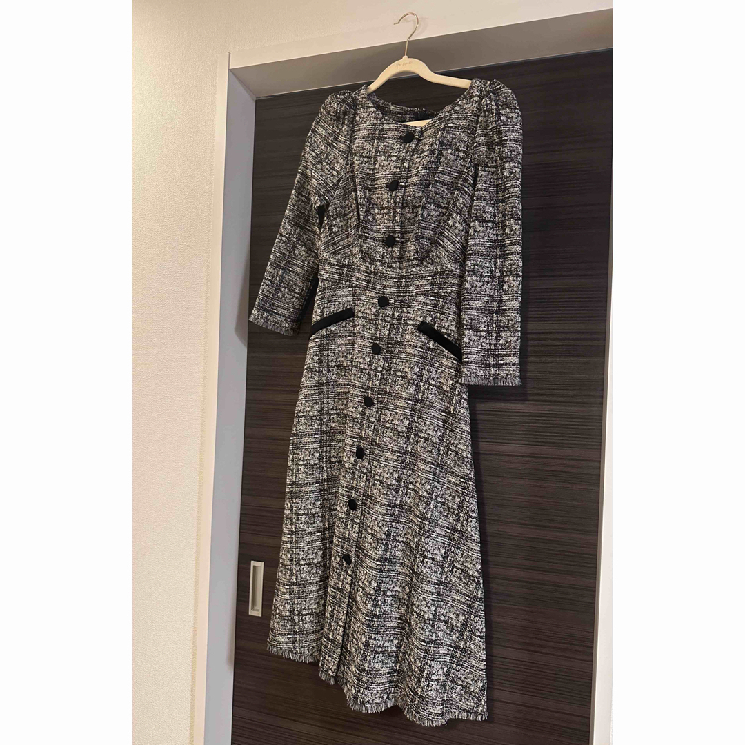 Her lip to(ハーリップトゥ)のherlipto/Classic Tweed Midi Dress レディースのワンピース(ひざ丈ワンピース)の商品写真