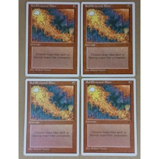 マジックザギャザリング(マジック：ザ・ギャザリング)のMTG Red Elemental Blast 4枚セット(シングルカード)