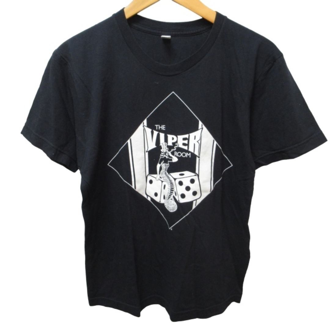 46cm袖丈アメリカンアパレル THE VIPER ROOM Tシャツ 半袖 黒 L STK