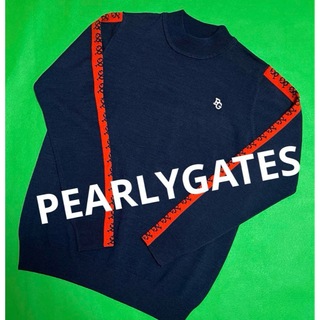 パーリーゲイツ(PEARLY GATES)のパーリーゲイツ  モックネックニット　モノグラム柄　1(ウエア)