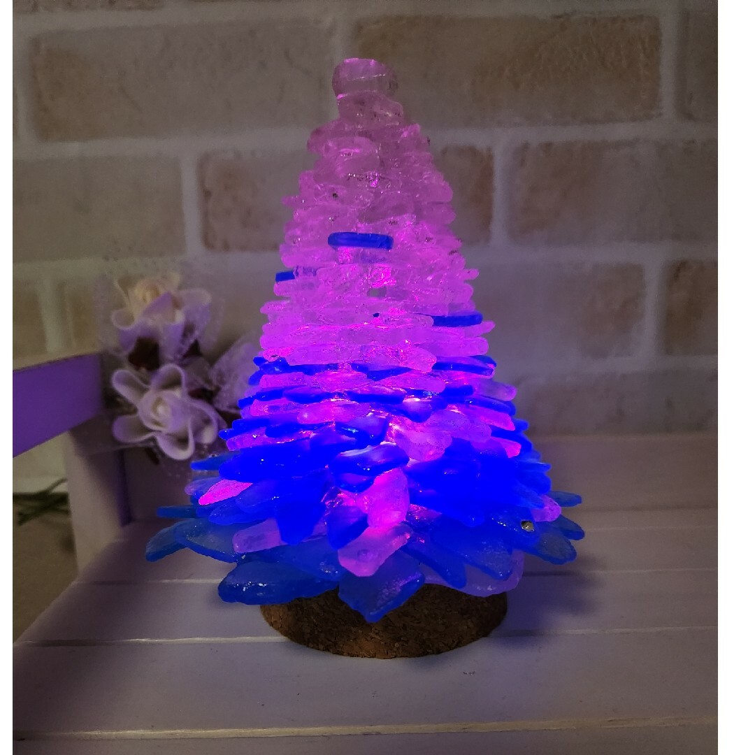 ガラスのツリー クリスマスツリー シーグラスツリーの通販 by ガラスのツリー クリスマスツリー シーグラスツリーの通販 by