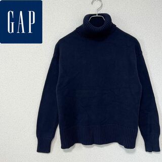 ギャップ(GAP)の【GAP】タートルセーター　ネイビー　紺　ニット　セーター　レディース(ニット/セーター)