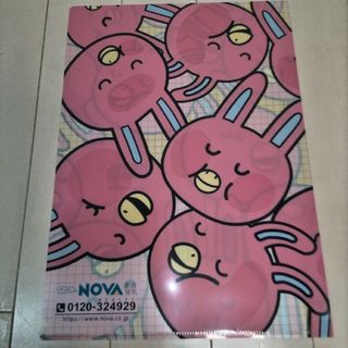 新品非売品!NOVAうさぎA4クリアファイル(クリアファイル)