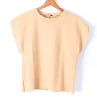 ザラ(ZARA)のザラ Tシャツ カットソー 半袖 トップス レディース Sサイズ イエロー ZARA(Tシャツ(半袖/袖なし))