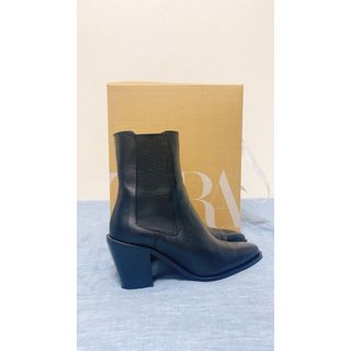 ザラ(ZARA)のZARAレザーブーツ 23cm(ブーツ)