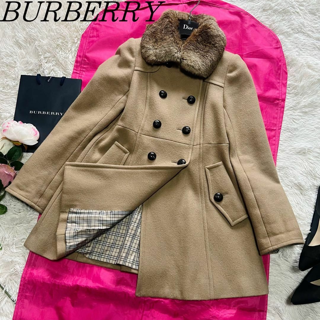 BURBERRY BLUE LABEL - 【美品】BURBERRY BLUE LABEL ロングコート 36