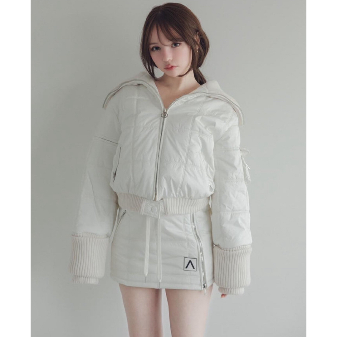 Free色Mary quilting jacket  quilting skirt