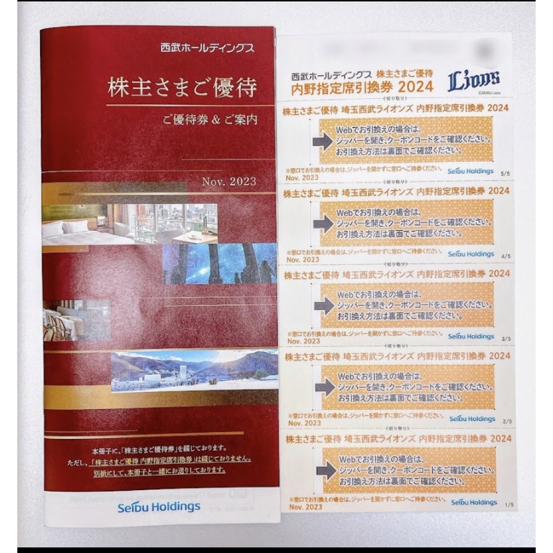 送料無料】西武鉄道 株主優待冊子1冊(1000株)□西部HD有効期限 - その他