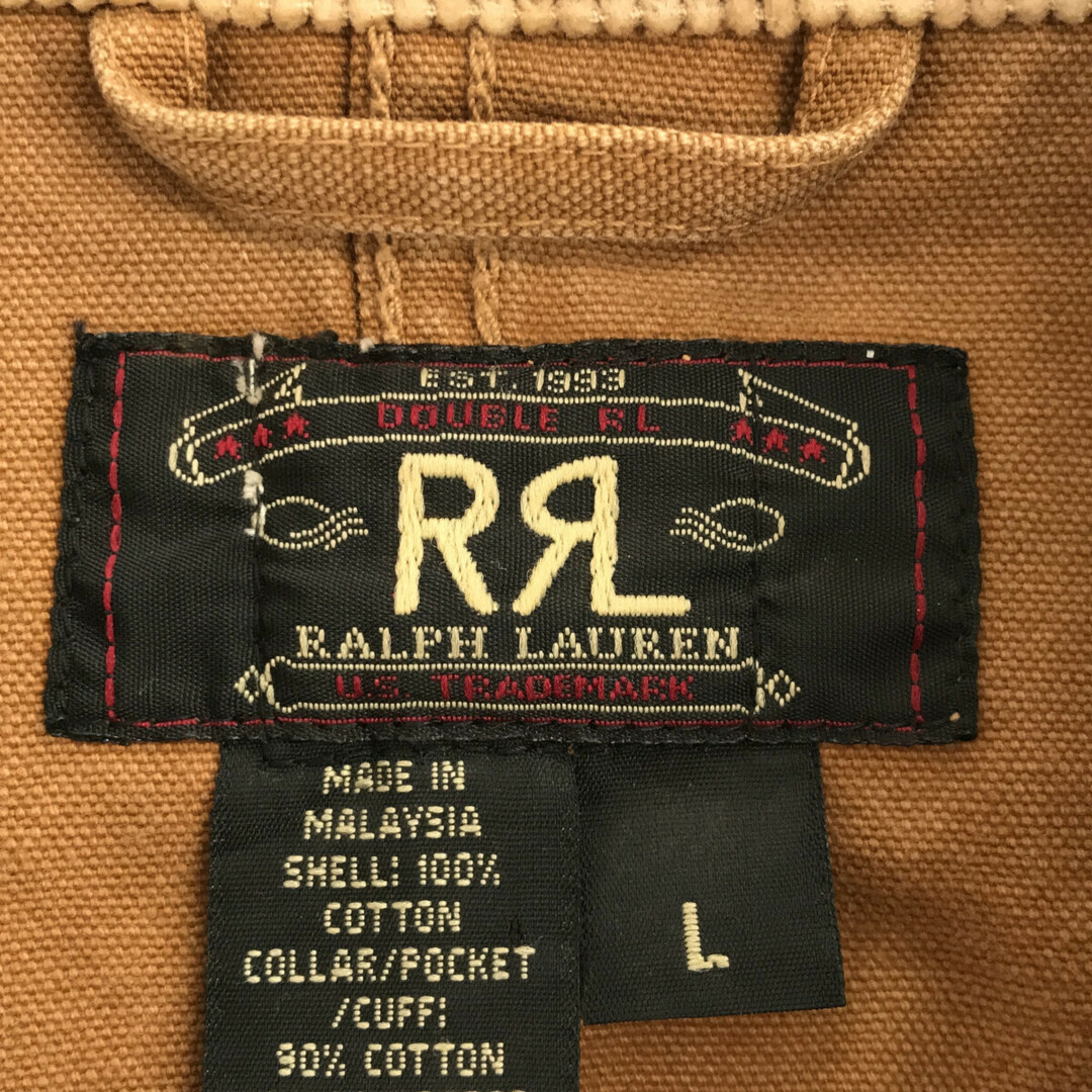 RRL(ダブルアールエル)のRRL 90's ダックカバーオール 三ツ星タグ Lサイズ メンズのジャケット/アウター(カバーオール)の商品写真