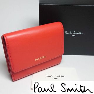 ポールスミス(Paul Smith)の【新品未使用】ポールスミス 三つ折り財布204 レッド(財布)