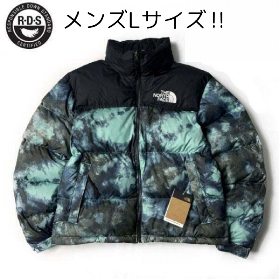 ジャケット/アウターノースフェイス　PRINTED NUPTSE JACKET 総柄　メンズL