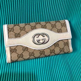 グッチ(Gucci)のグッチ　キャンバス　長財布　インターロッキング(財布)