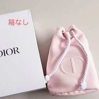 クリスチャンディオール(Christian Dior)のディオール　巾着ポーチ　ピンク　限定ノベルティ　箱なし(ポーチ)