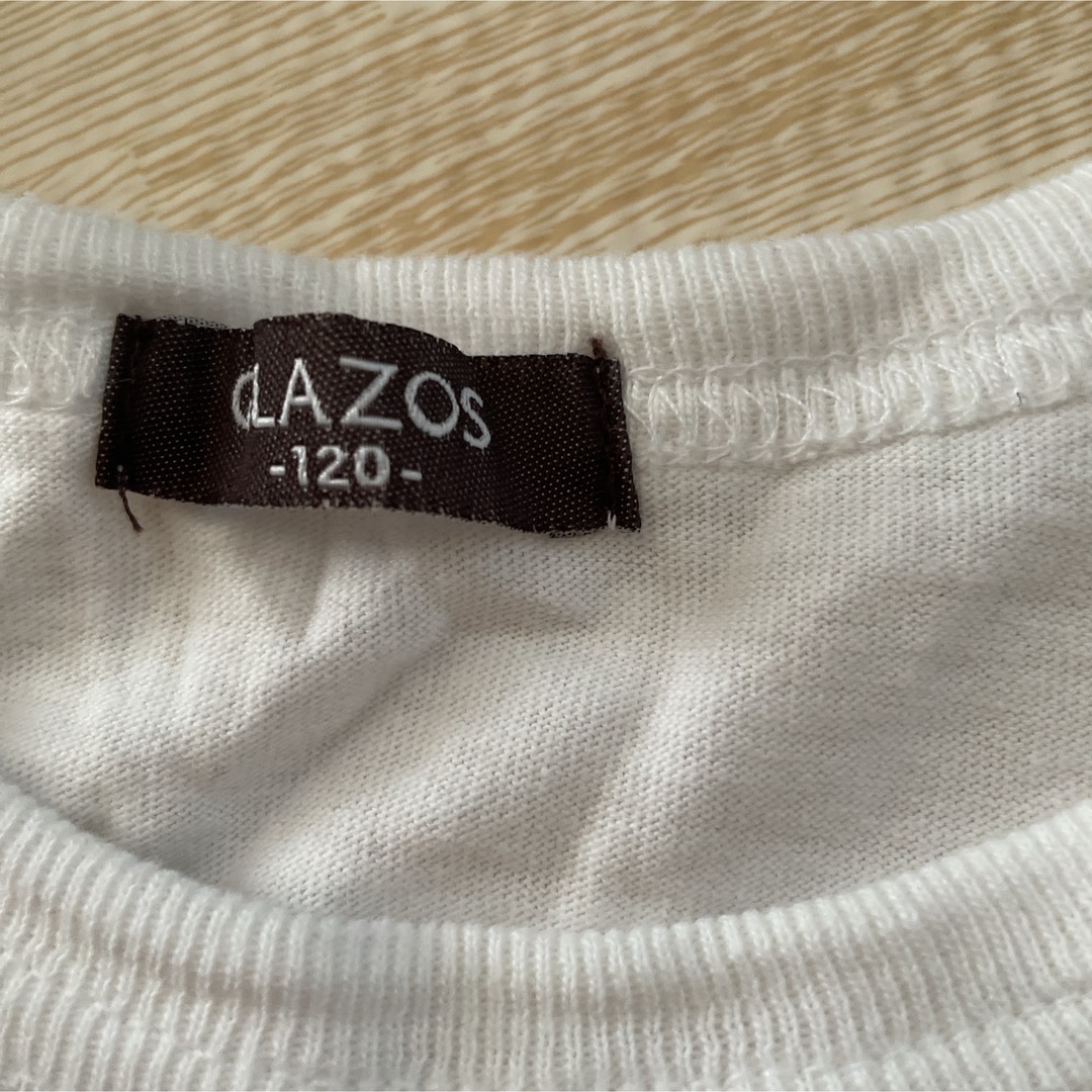 GLAZOS(グラソス)のGLAZOS グラソス 七分丈 ボーダー ロンT 120 子供服 Tシャツ キッズ/ベビー/マタニティのキッズ服男の子用(90cm~)(Tシャツ/カットソー)の商品写真