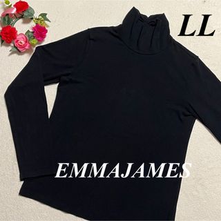 エマジェイム(EMMAJAMES)のエマジェイムス  EMMAJAMES♡ハイネックシャツLL 黒系　即発送(シャツ/ブラウス(長袖/七分))