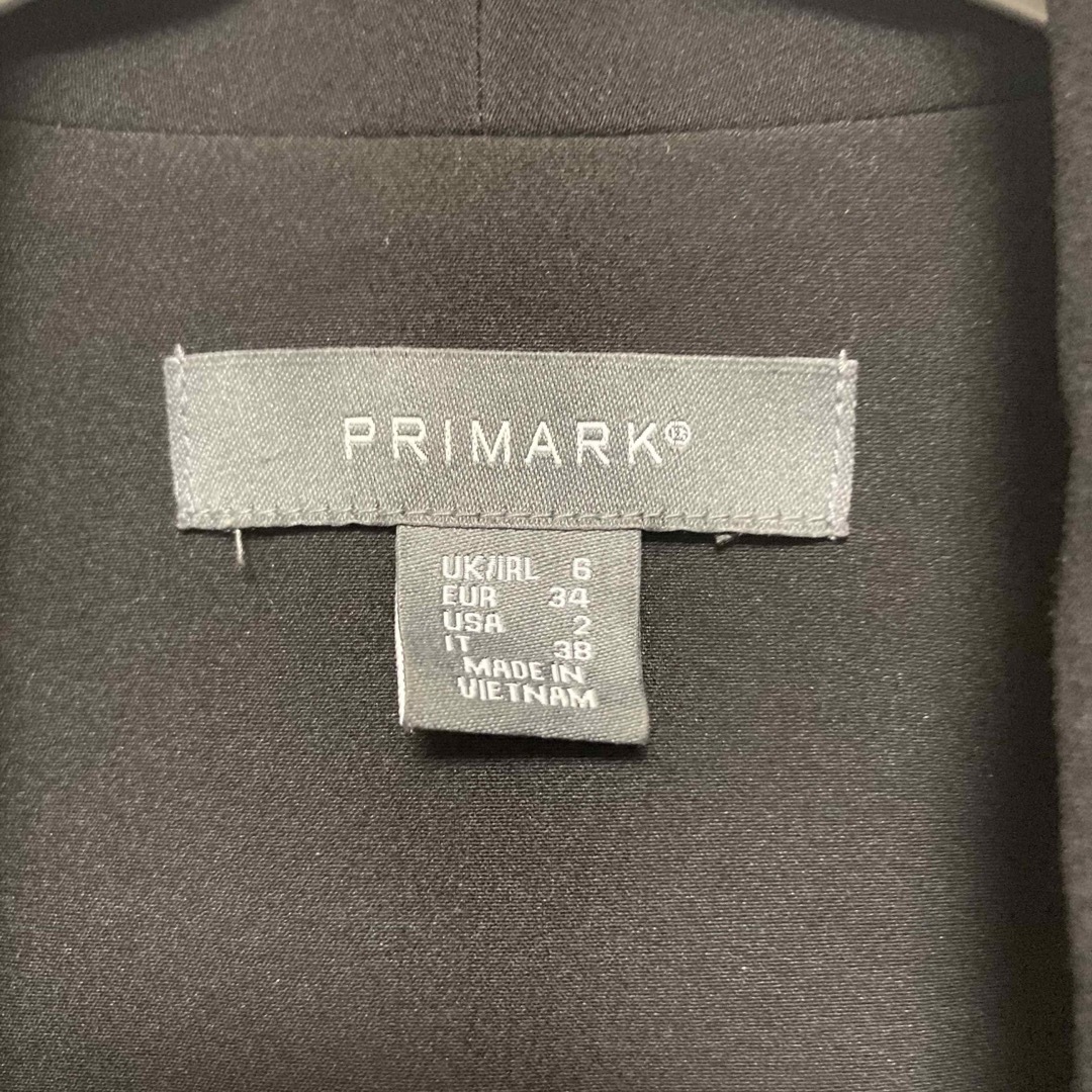 PRIMARK(プライマーク)のPRIMARK テーラードジャケット ブラック 黒 七分袖 レディースのジャケット/アウター(テーラードジャケット)の商品写真