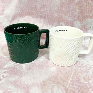 スターバックスコーヒー(Starbucks Coffee)のペアで　日本未発売　スターバックス　マグ　2色　セット(食器)