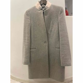 ステラマッカートニー(Stella McCartney)のステラマッカートニー　ウール　コート　グレー　36 ブライスコート(チェスターコート)