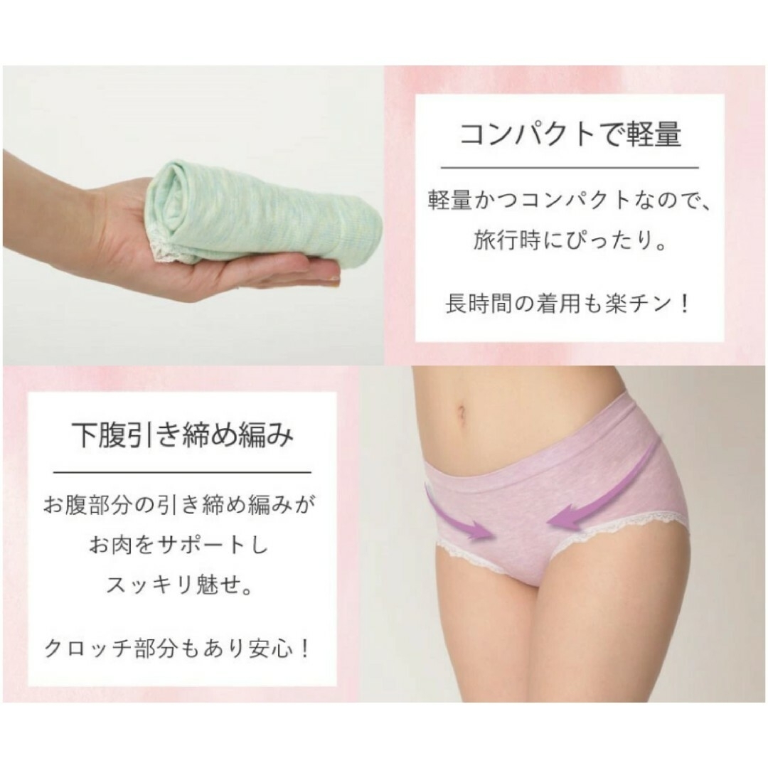 3L~4L【2枚セット】新品 ショーツ 女性レディース下着パンツ ピンク&水色a レディースの下着/アンダーウェア(ショーツ)の商品写真