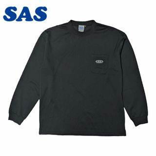 エスエーエス(SAS)のSAS ブラック ロゴ ポリエステル ナイロン ポケット 長袖Tシャツ(Tシャツ/カットソー(七分/長袖))