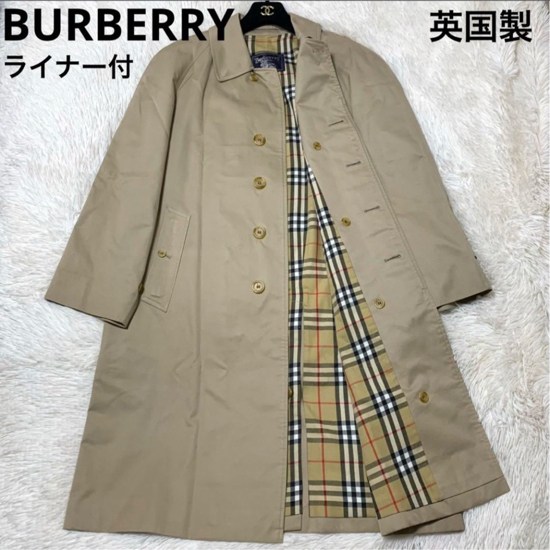 希少 BURBERY バーバリーロンドン ノバチェック ライナー ロングコート 希少 BURBERY バーバリーロンドン ノバチェック ライナー ロングコート