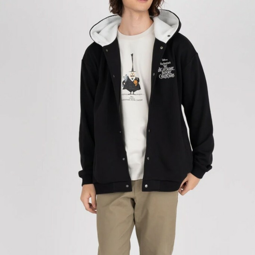 Design Tshirts Store graniph(グラニフ)のジャック・スケリントン(ナイトメアー・ビフォア・クリスマス)｜スウェットブルゾン レディースのジャケット/アウター(ブルゾン)の商品写真