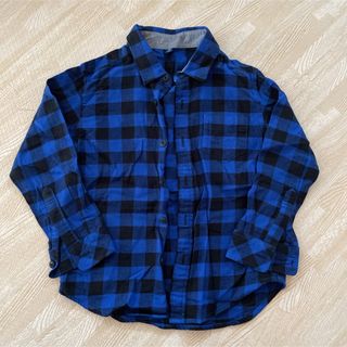 ユニクロ(UNIQLO)のUNIQLO ユニクロ 110cm キッズ KIDS フランネルチェックシャツ(ブラウス)