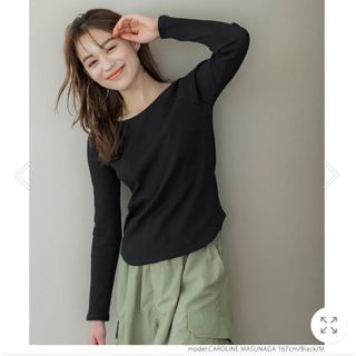 コカ(coca)のcoca ロングTシャツ リブ 長袖(Tシャツ/カットソー(七分/長袖))