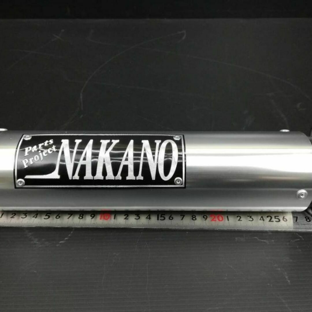 NAKANOサイレンサー 銀×黒 50.8π + バネ バンド 汎用 NAKANOサイレンサー 銀×黒 50.8π + バネ バンド 汎用