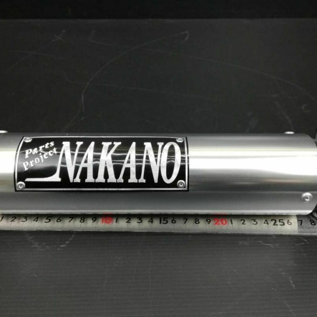 ＮＡＫＡＮＯサイレンサー　銀×黒　５０．８π + バネ　バンド　汎用