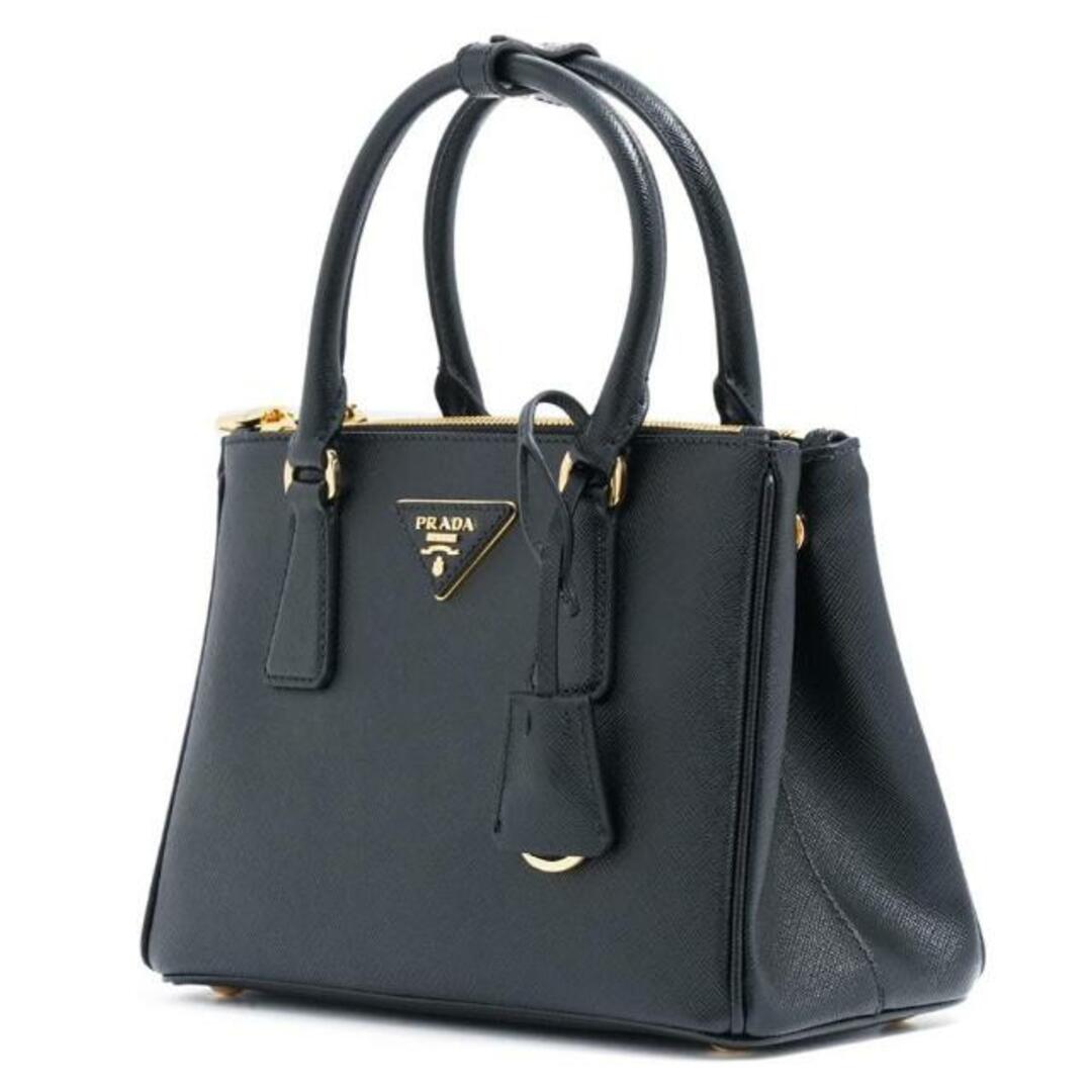 PRADA(プラダ)のPRADA(プラダ) 1BA896 プラダ ガレリア サフィアーノレザー スモールバッグ Black レディースのバッグ(ハンドバッグ)の商品写真