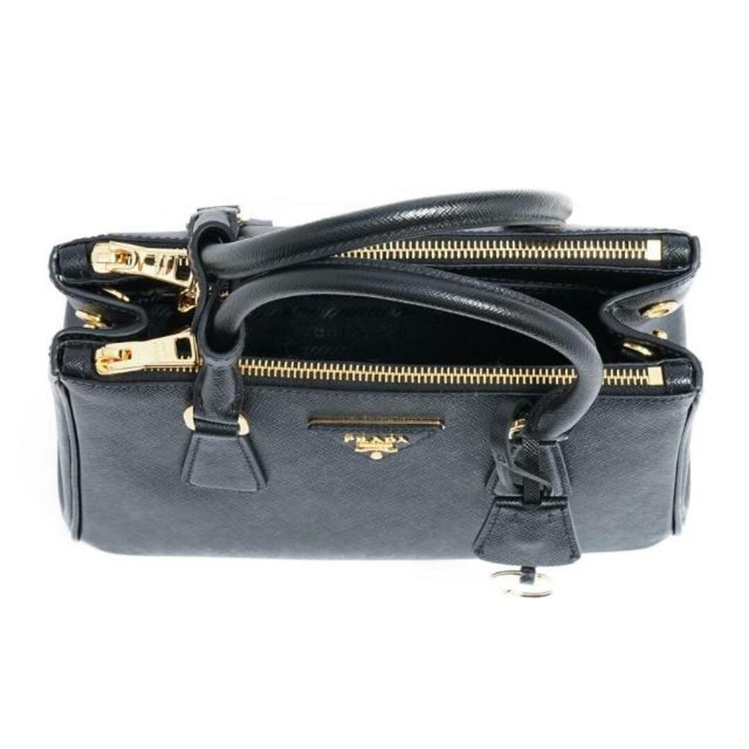 PRADA(プラダ)のPRADA(プラダ) 1BA896 プラダ ガレリア サフィアーノレザー スモールバッグ Black レディースのバッグ(ハンドバッグ)の商品写真