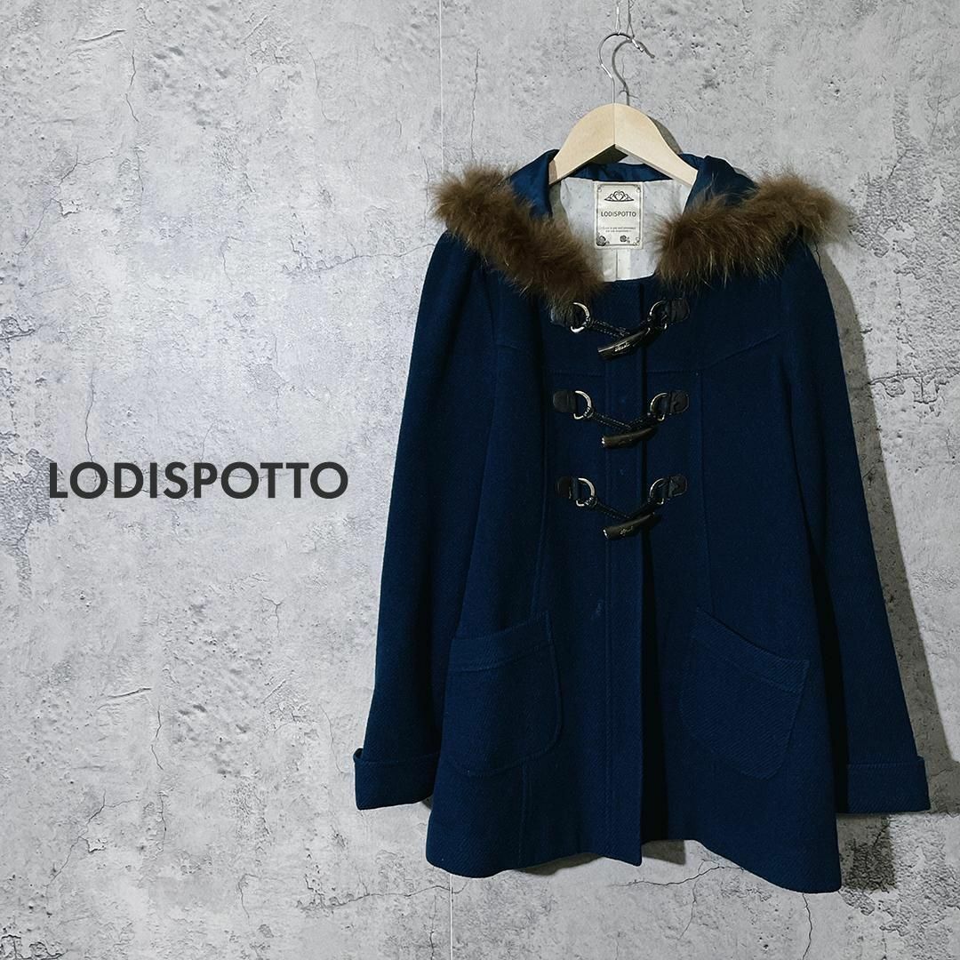 LODISPOTTO(ロディスポット)の【冬物 ✿】ロディスポット ダッフル コート チュニック Aライン アウター M レディースのジャケット/アウター(ダッフルコート)の商品写真