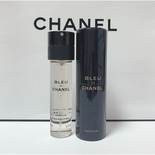 シャネル(CHANEL)の【シャネル】⭐️ブルードゥシャネル パルファム トラベルスプレイ 本体&レフィル(香水(男性用))