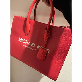 マイケルコース(Michael Kors)のMICHEAL KORS 赤オレンジ トート(トートバッグ)