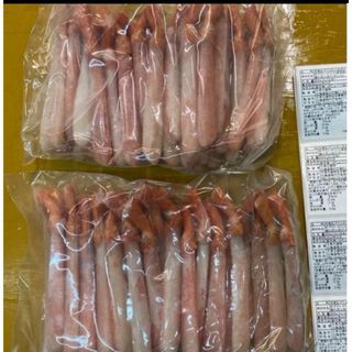 お刺身可！北海道産紅ズワイガニポーション1kg30-50本！蟹しゃぶに！毛蟹(魚介)