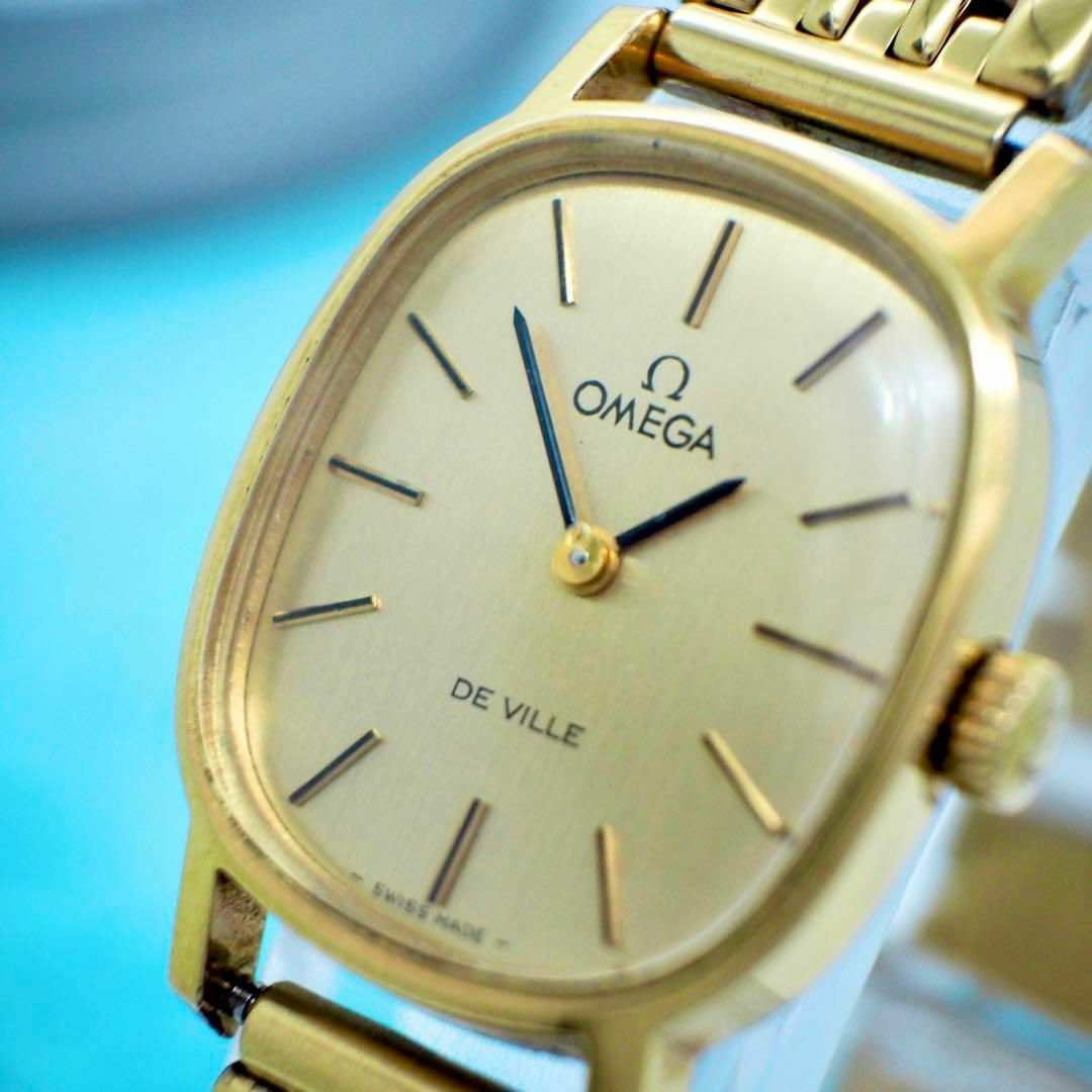 748【美品】OMEGA オメガ時計　DeVille デビル　レディース腕時計