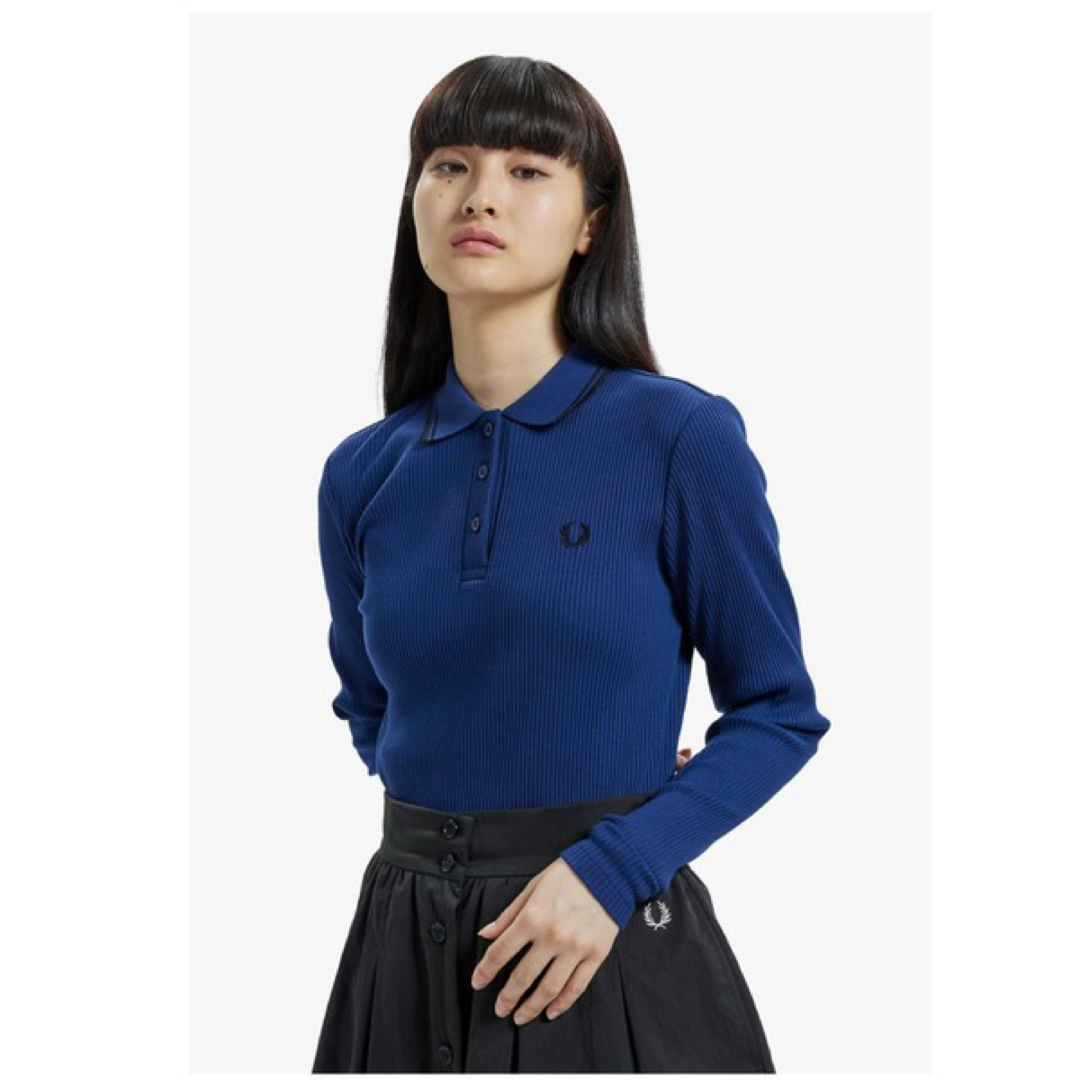 FRED PERRY(フレッドペリー)のFRED PERRY ロングスリーブ　リブポロシャツ レディースのトップス(ポロシャツ)の商品写真