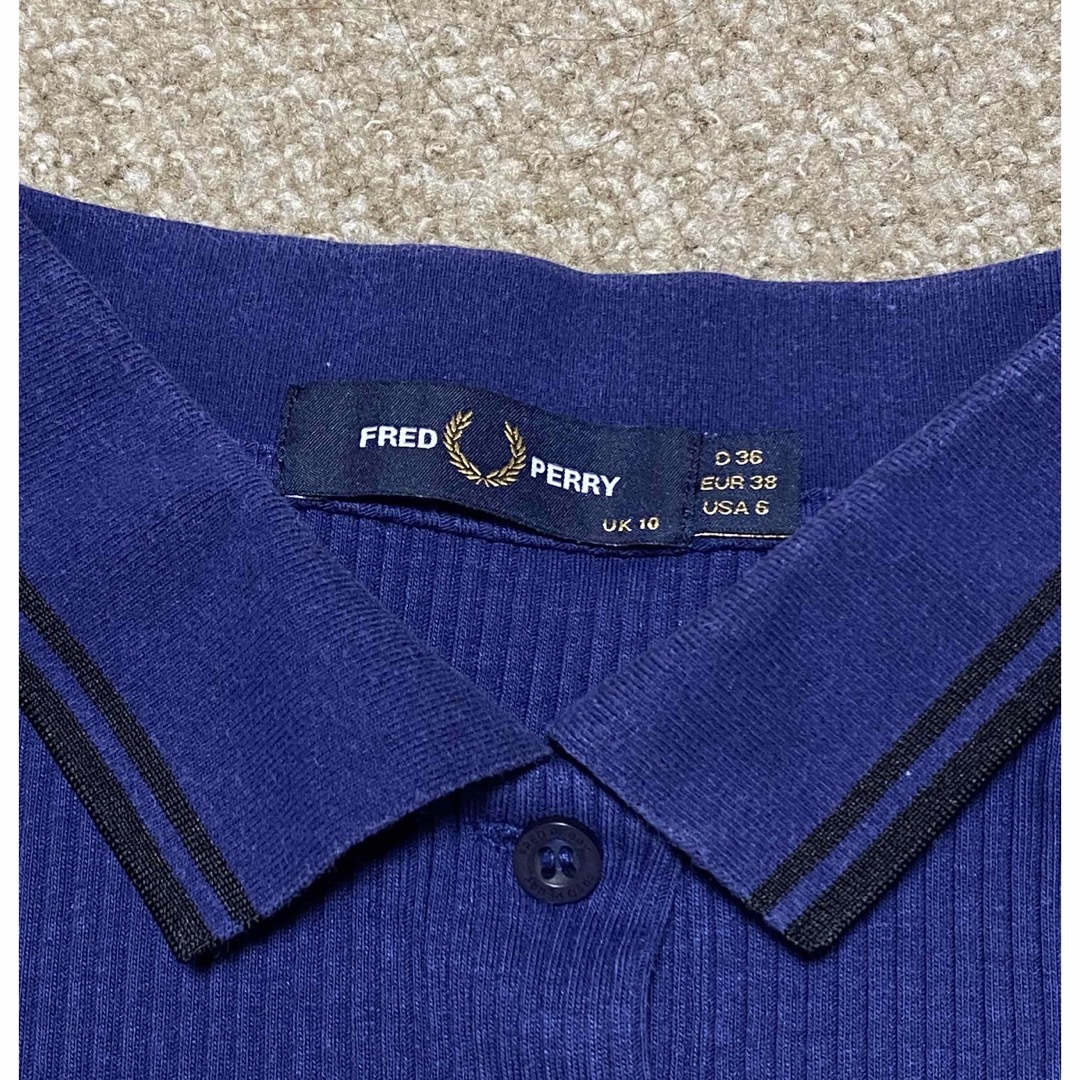 FRED PERRY(フレッドペリー)のFRED PERRY ロングスリーブ　リブポロシャツ レディースのトップス(ポロシャツ)の商品写真