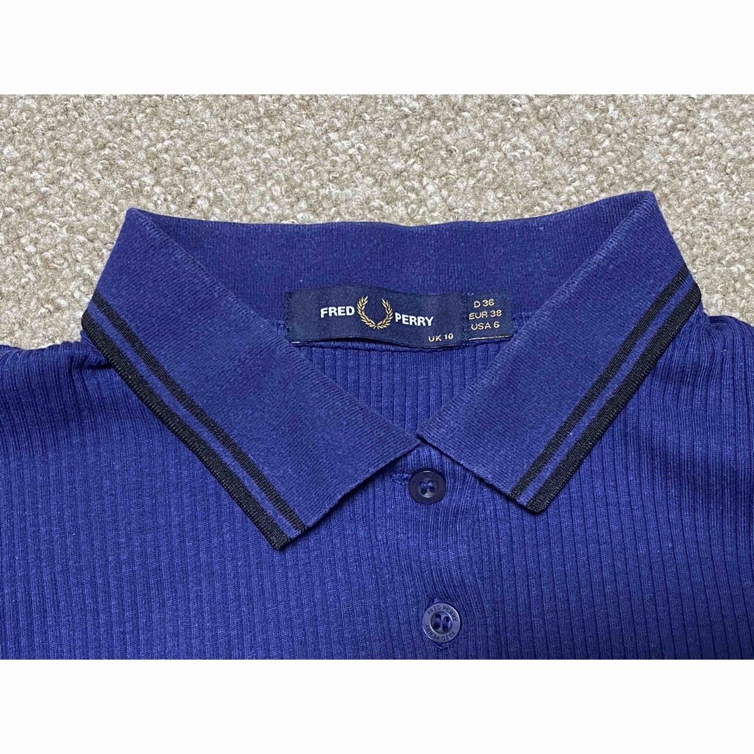 FRED PERRY(フレッドペリー)のFRED PERRY ロングスリーブ　リブポロシャツ レディースのトップス(ポロシャツ)の商品写真