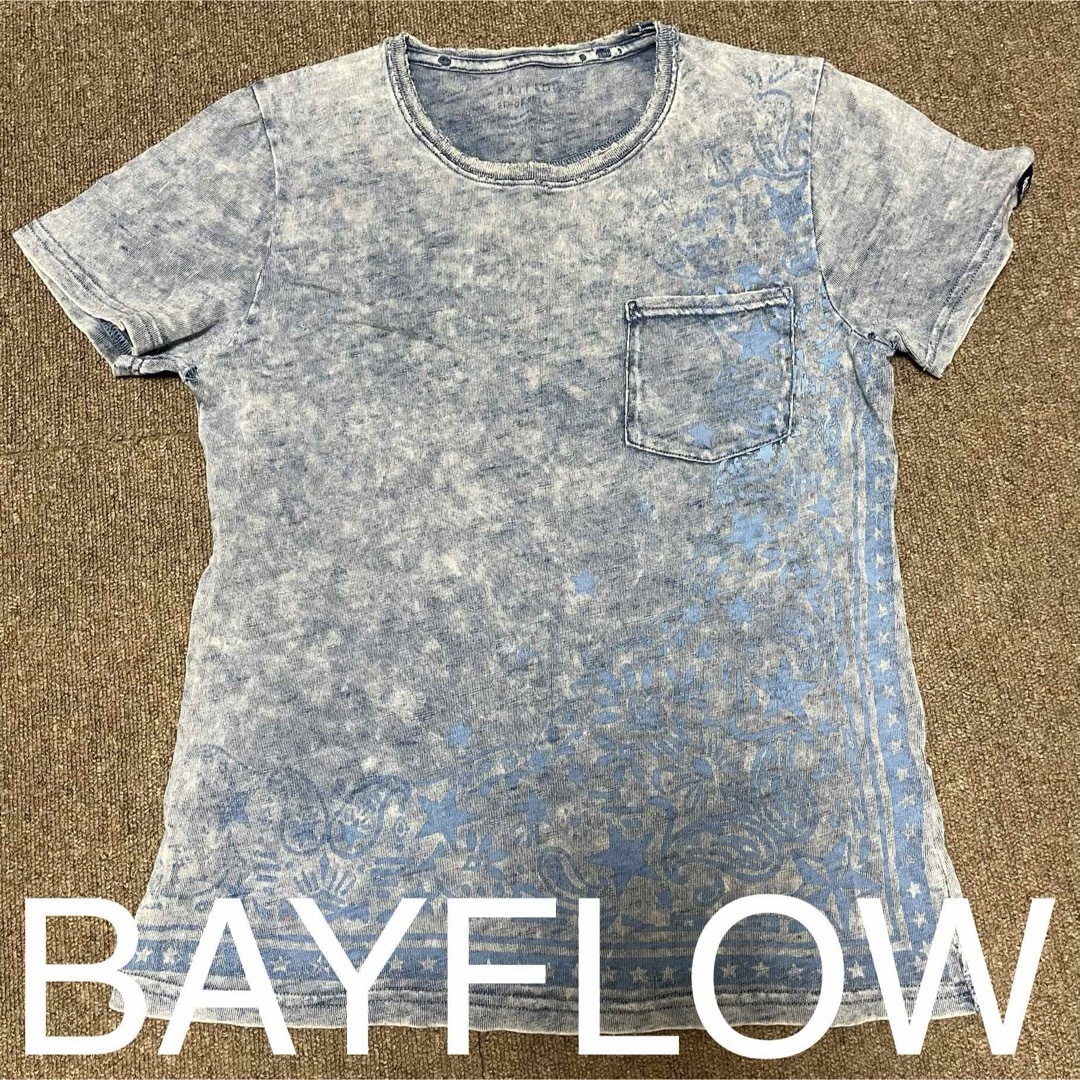 BAYFLOW(ベイフロー)のBAYFLOW インディゴ ダメージ Tシャツ メンズのトップス(Tシャツ/カットソー(半袖/袖なし))の商品写真