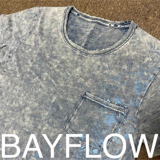 ベイフロー(BAYFLOW)のBAYFLOW インディゴ ダメージ Tシャツ(Tシャツ/カットソー(半袖/袖なし))