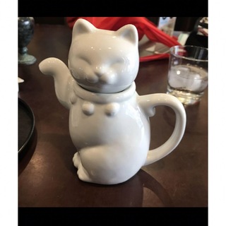 白猫コーヒー紅茶ボトル新品19センチ
