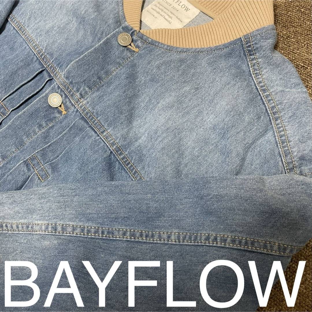 BAYFLOW(ベイフロー)のBAYFLOW ビックシルエット デニム ジャケット レディースのジャケット/アウター(Gジャン/デニムジャケット)の商品写真