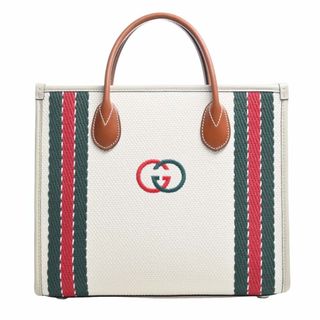 グッチ(Gucci)の【中古】Gucci グッチ インターロッキングG キャンバス 2WAY トートバッグ 701737 ホワイト by(トートバッグ)