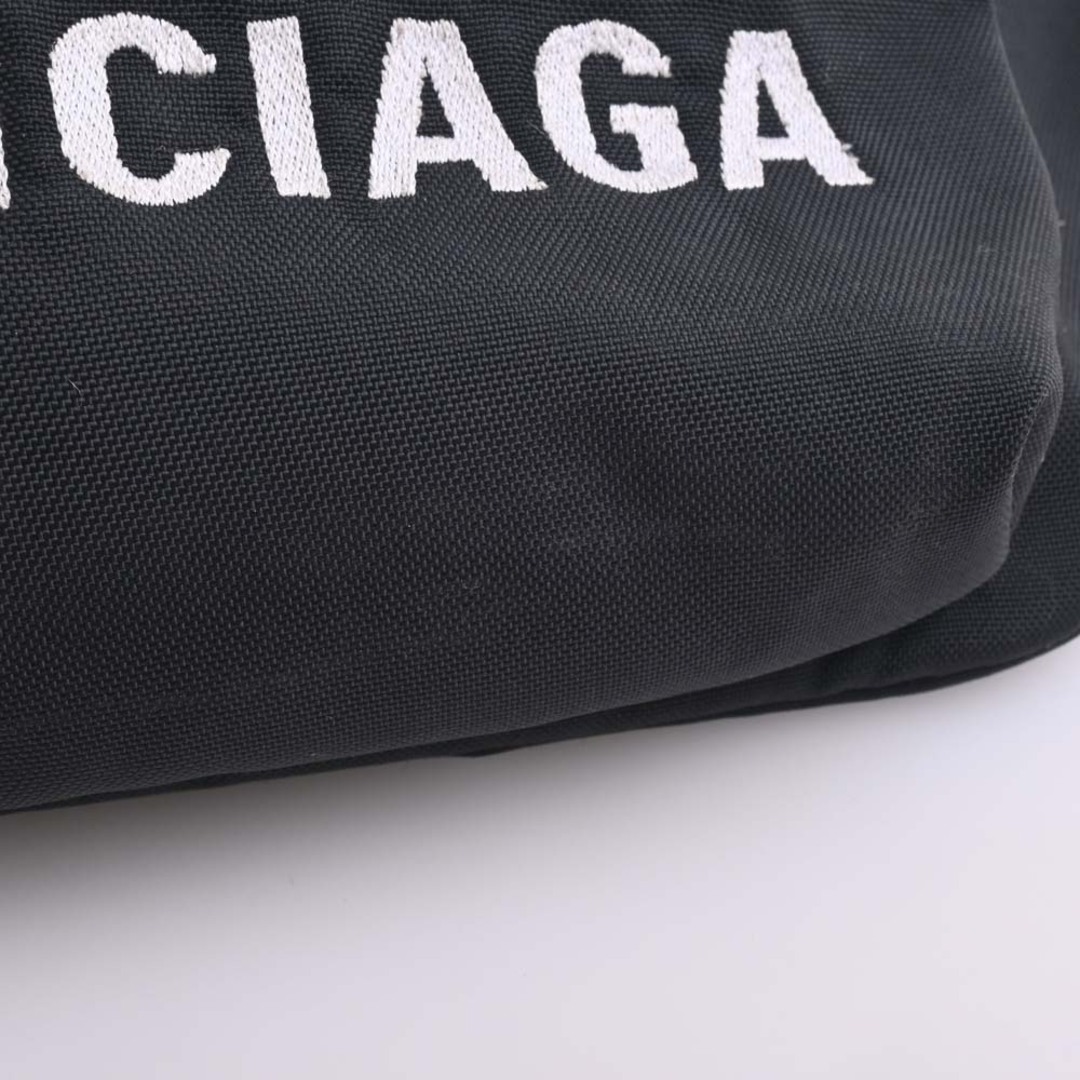 【中古】Balenciaga バレンシアガ ナイロン WHEEL ロゴ ボディバッグ ウエストポーチ 533009 ブラック by