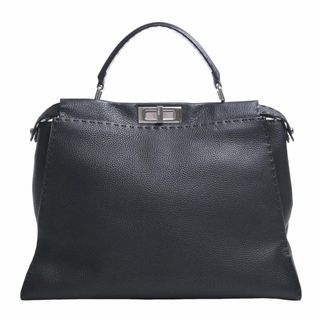 フェンディ(FENDI)の【中古】FENDI フェンディ セレリア レザー ピーカブー ラージ ハンドバッグ 8BN210 ブラック by(その他)