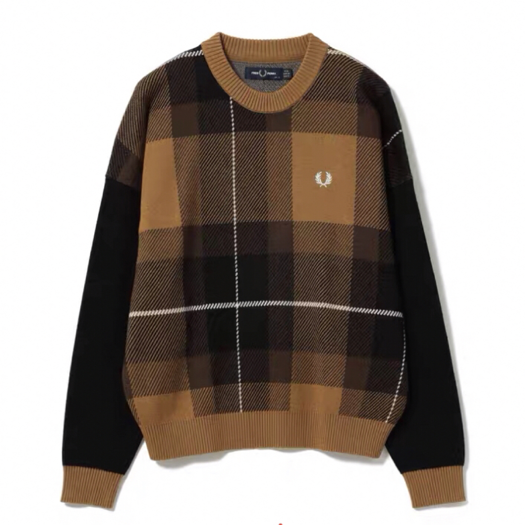 Ray BEAMS(レイビームス)のFRED PERRY × Ray BEAMS /別注タータンチェックニックdc レディースのトップス(ニット/セーター)の商品写真